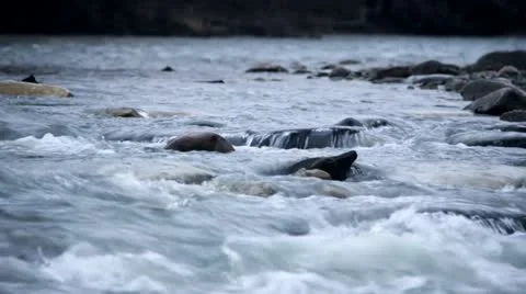 Creek in rainstorm 스톡 동영상 10805126
