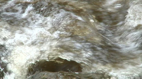 Creek Rapids SLOW PULL Stock Footage 653129