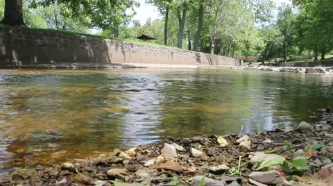 Creek With Rockbed Stock Footage 5186242