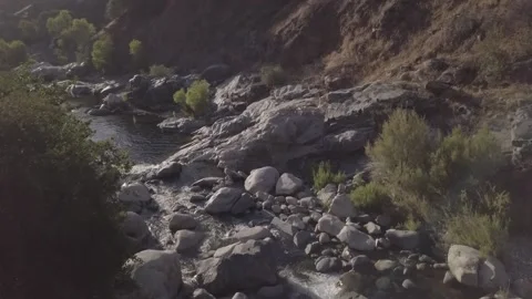 Creek rocks cinelike Stock Footage 231600970