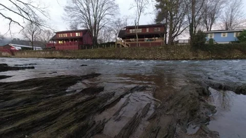 Creek Side Sunrise in the Mountains Stock Footage 150530637