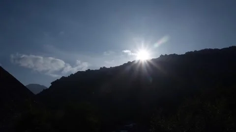Creek in Uralic mountains Stock Footage 282778105