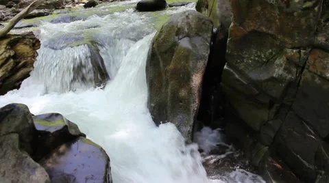 Creek Waterfall Stock Footage 56958237