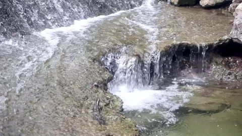 Creek Waterfall Stockbeeldmateriaal 79606880