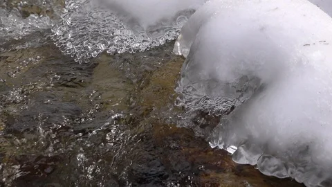 Creek in winter Stock Footage 127726149