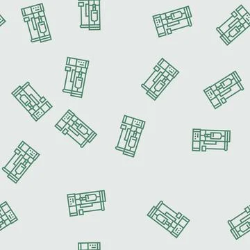 Creep testing materials engineering line seamless pattern イラスト素材