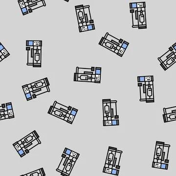 Creep testing materials engineering vector seamless pattern Stockillustratie