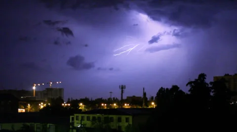 Creeping discharge lighting Stock Footage 27331170