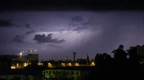 Creeping lighting Stock Footage 27331309