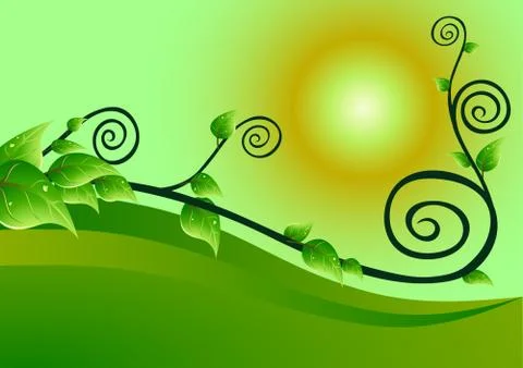 Creeping plant Illustrazione stock