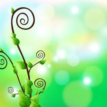 Creeping plant Illustrazione stock
