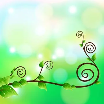 Creeping plant Illustrazione stock