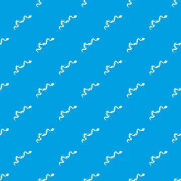 Creeping snake pattern seamless blue Illustrazione stock