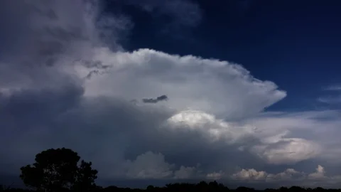 Creeping Thunderstorm Time Lapse (2160p 23.976) Stock Footage 95452260