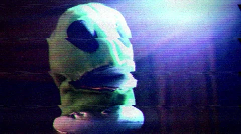 Creepy alien distorted strange abduction Stock Footage 57472175