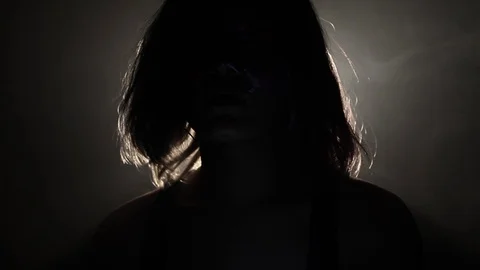 Creepy dark figure Stock Footage 121436521