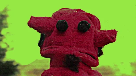 Creepy devil puppet demon funny weird Stock Footage 57252176