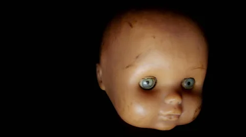 Creepy Doll 스톡 동영상 53189196