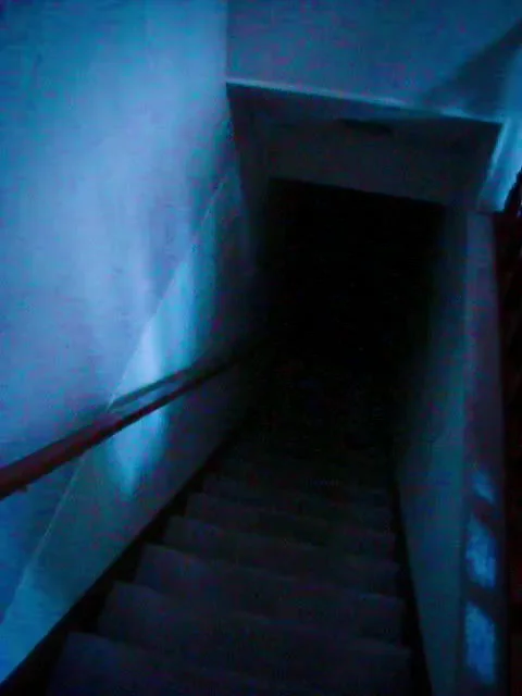 Creepy down stairs Stock Footage 279523200