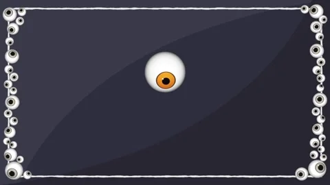 Creepy eye floating on a dark background. Stock Footage 318466631