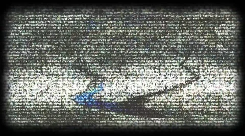 CREEPY FAST MOVING EMPTY SWING WITH TV SIMULATOR, JITTER Stock Footage 54165435