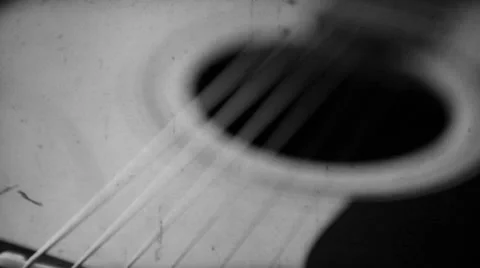 Creepy Guitar Stock Footage 32899711