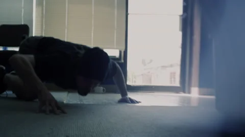 Creepy Guy Freaking out Video stock 42593200