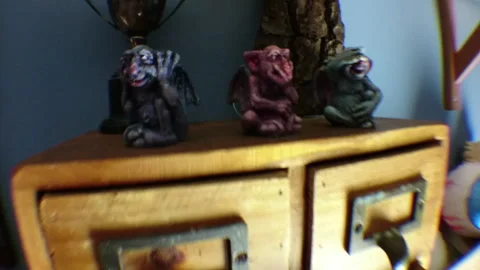 Creepy Horror House Objects 1 Stock Footage 221083707