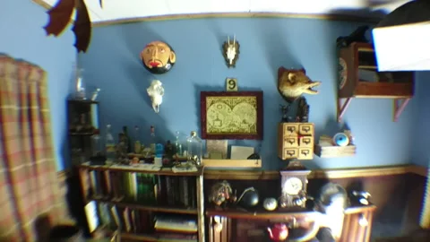 Creepy Horror House Objects 13 Stock Footage 221084550