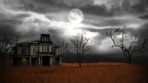 Creepy House Video stock 121161817