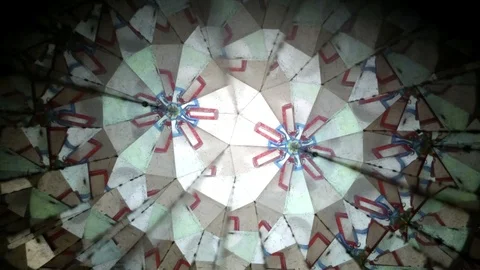 Creepy kaleidoscope loopable Stock Footage 114901109