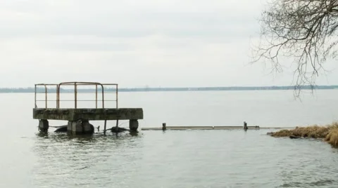 Creepy lake - unaltered Stock Footage 63163234