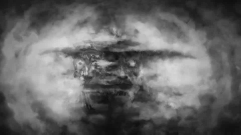 Creepy man in a big Crazy 2D Stock Video Pond5