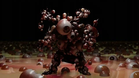Creepy monster dance, demon dancing House and hip hop, Stock Footage 178582186