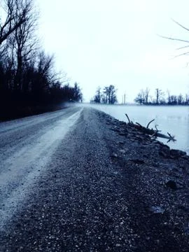 Creepy road Stock Photos