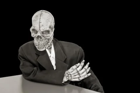 Creepy skeleton Stock Photos
