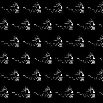 Creepy snake sketchy drawing pattern 스톡 일러스트
