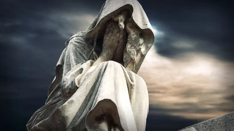 Creepy Statue Stock Footage 125284950