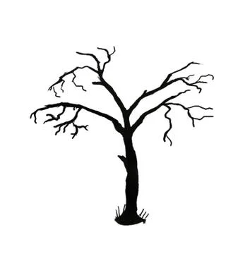 Creepy Tree  Stock Illustration