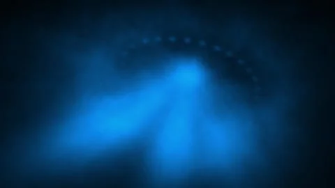 Creepy ufo silhouette in rays of light. 2D animation in sci-fi  Stock Footage 344815856