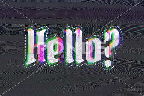 Creepy VHS Glitch Effect PSD Template