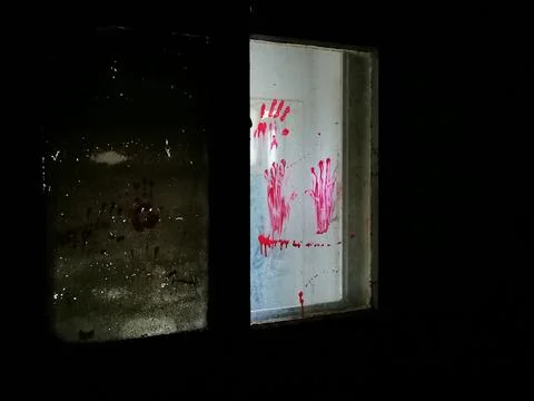 Creepy Window Stock Photos