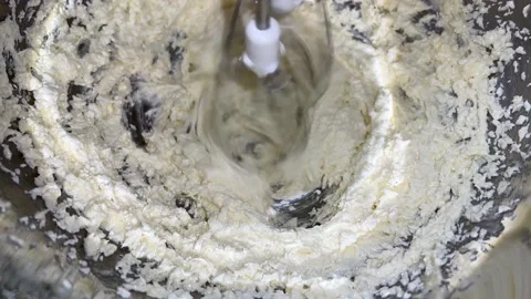 Crema is mixed with mixer Stock Footage 230630364