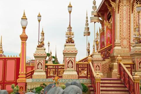 The Cremation 스톡 사진