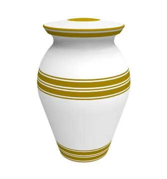 Cremation urn Stock Illustration