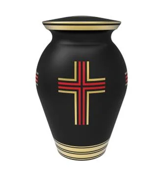Cremation urn Stock Illustration