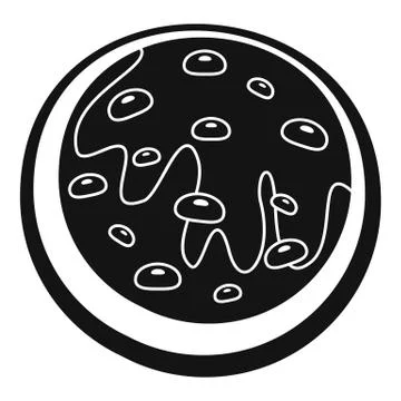 Creme biscuit icon, simple style Stock Illustration