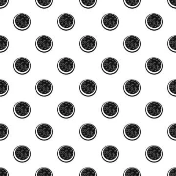 Creme biscuit pattern seamless 库存插图