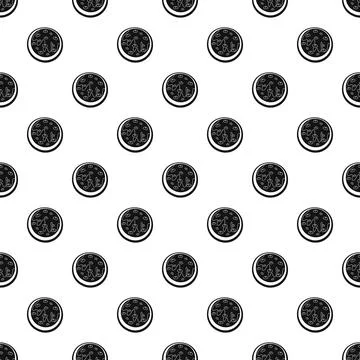 Creme biscuit pattern seamless Illustrazione stock