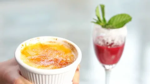Creme Brûlée Stock Footage 21018720
